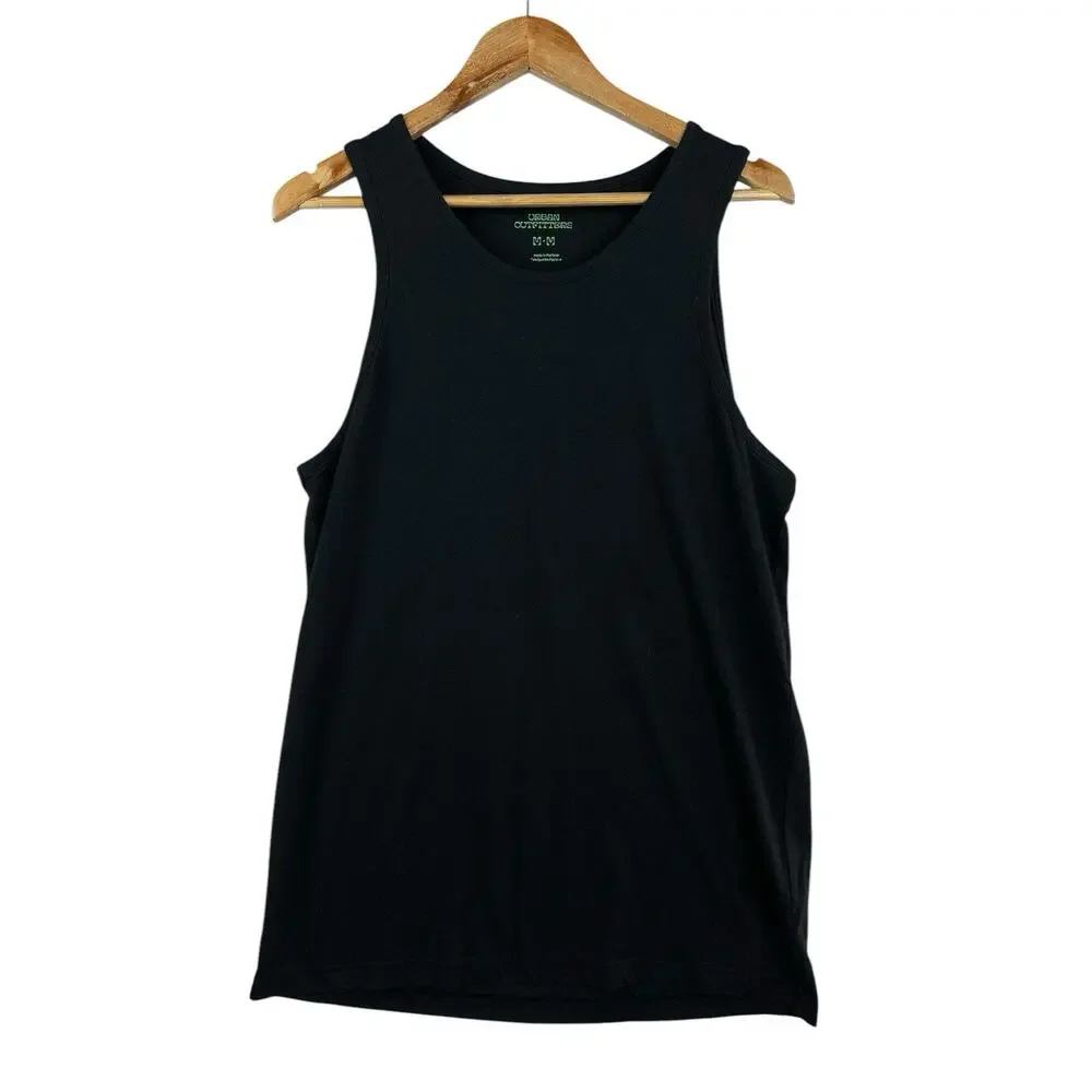 Urban Outfitters Men's Med Sleeveless Crop Tank Top Crew Neck Grungecore Matrix - Picture 7 of 7